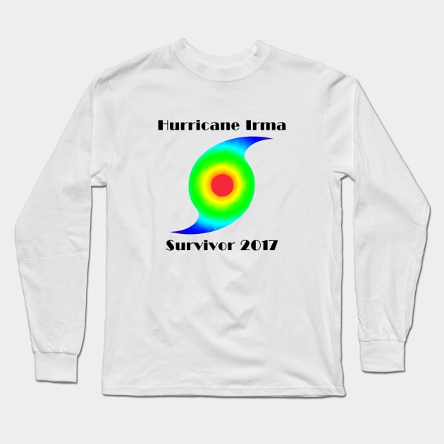 Hurricane Irma Long Sleeve T-Shirt by CreativePhil